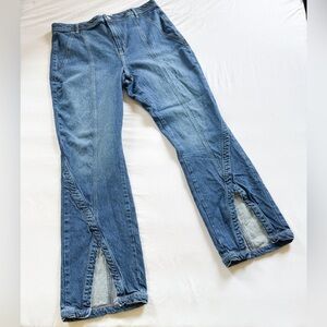 Free People We The Free Curvy Vintage High Rise Flare Jeans Sz 35